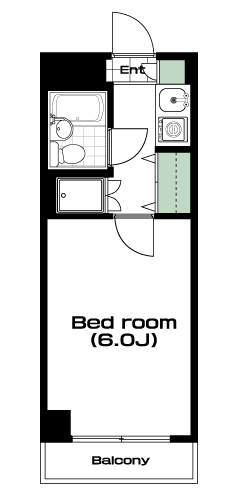 堀切菖蒲園駅の賃貸 50,000円 間取り図
