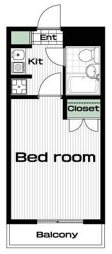 池上駅の賃貸 63,000円 間取り図