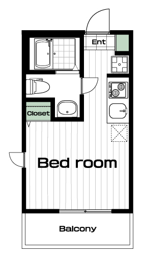 登戸駅の賃貸 65,000円 間取り図
