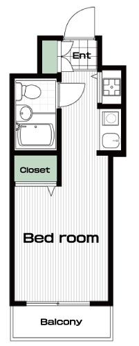 西荻窪駅の賃貸 62,000円 間取り図