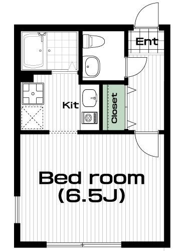 豪徳寺駅の賃貸 81,000円 間取り図