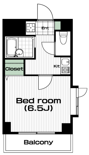 大岡山駅の賃貸 79,000円 間取り図