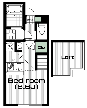 星川駅の賃貸 65,000円 間取り図