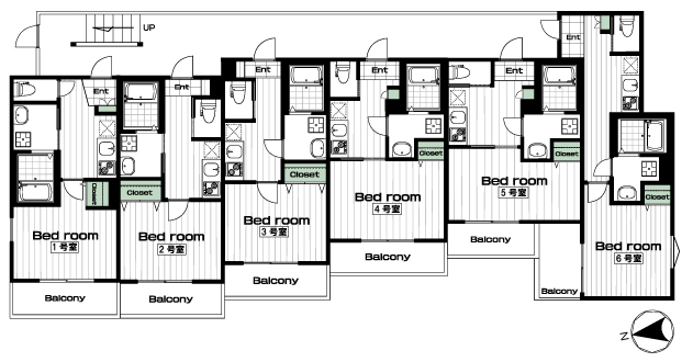 向ヶ丘遊園駅の賃貸 66,500円 間取り図