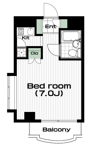 片倉町駅の賃貸 59,000円 間取り図