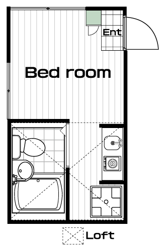池ノ上駅の賃貸 60,000円 間取り図