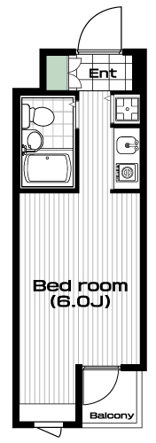 蒲田駅の賃貸 67,000円 間取り図