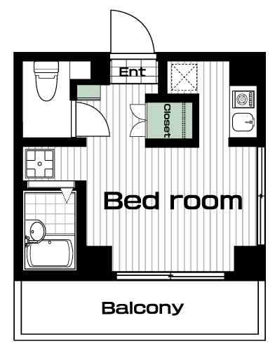 片倉駅の賃貸 50,000円 間取り図