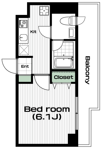 用賀駅の賃貸 83,000円 間取り図