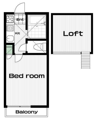 宮崎台駅の賃貸 60,000円 間取り図