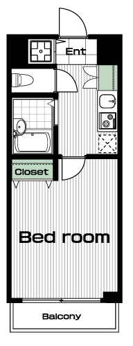 高円寺駅の賃貸 87,000円 間取り図