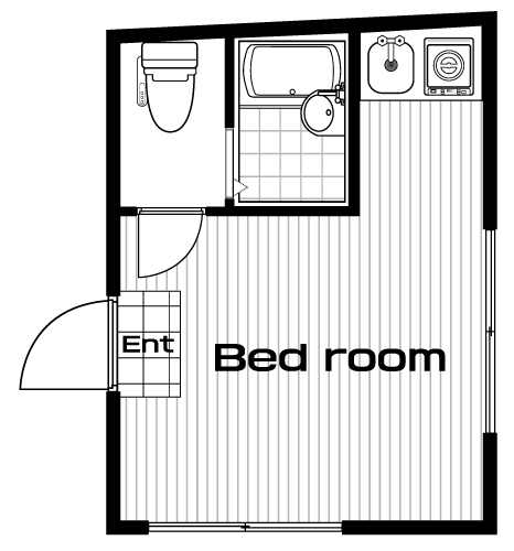 二子玉川駅の賃貸 70,000円 間取り図
