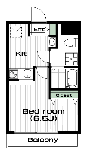 玉川学園前駅の賃貸 63,000円 間取り図