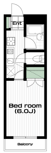 南大沢駅の賃貸 38,000円 間取り図