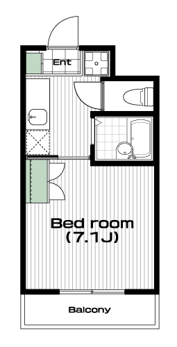 要町駅の賃貸 70,500円 間取り図