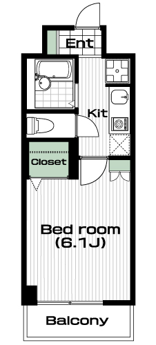 三軒茶屋駅の賃貸 90,000円 間取り図