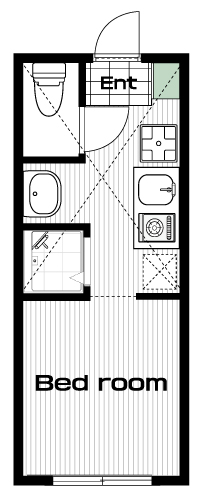 鷺ノ宮駅の賃貸 60,000円 間取り図
