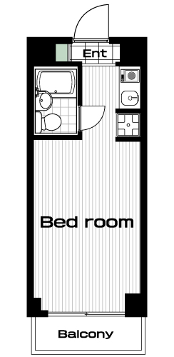 生田駅の賃貸 45,000円 間取り図