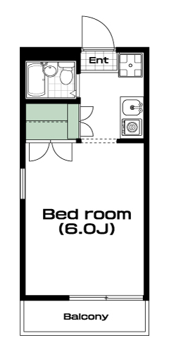 南与野駅の賃貸 33,000円 間取り図