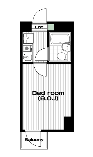 朝霞駅の賃貸 48,500円 間取り図