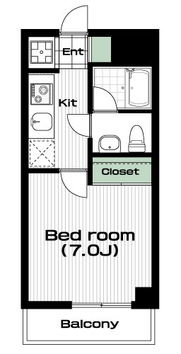 新百合ヶ丘駅の賃貸 59,000円 間取り図