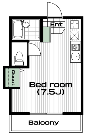三ツ沢上町駅の賃貸 53,000円 間取り図
