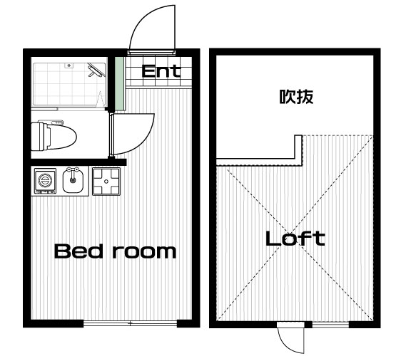 溝の口駅の賃貸 50,000円 間取り図