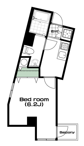 志木駅の賃貸 59,000円 間取り図