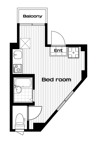椎名町駅の賃貸 70,000円 間取り図
