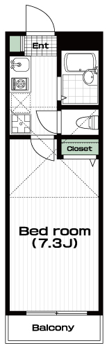 武蔵境駅の賃貸 65,000円 間取り図