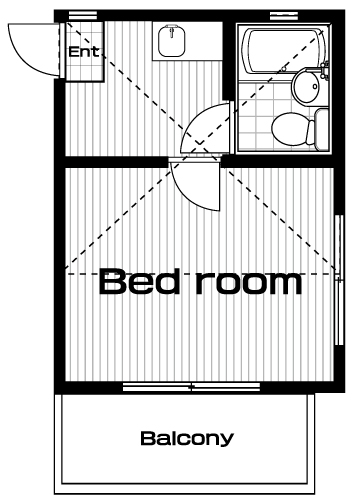 井荻駅の賃貸 55,000円 間取り図