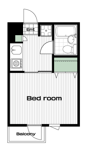 金町駅の賃貸 46,000円 間取り図