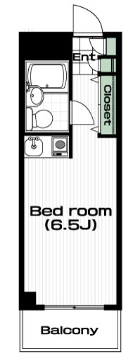 大岡山駅の賃貸 50,000円 間取り図