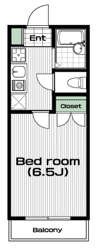 笹塚駅の賃貸 85,000円 間取り図