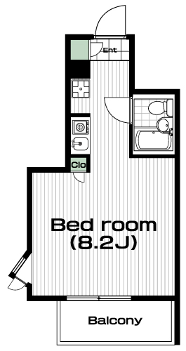 日吉駅の賃貸 55,000円 間取り図