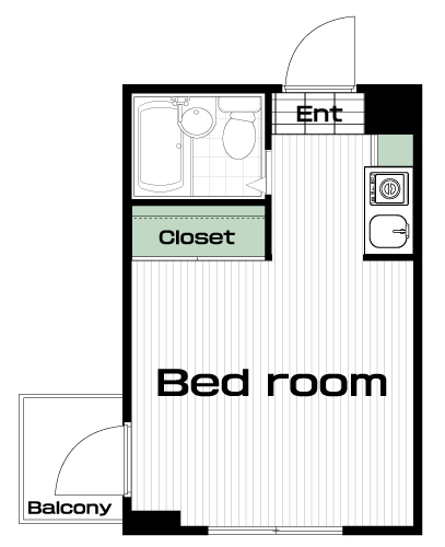 三鷹駅の賃貸 46,000円 間取り図