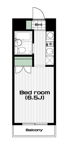 茗荷谷駅の賃貸 65,500円 間取り図