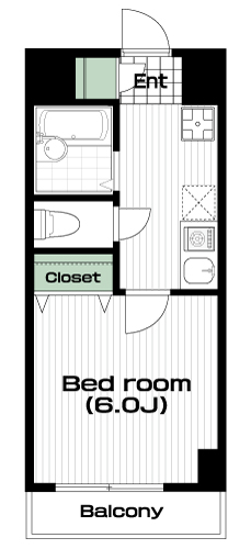 南大沢駅の賃貸 40,000円 間取り図