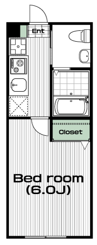 八王子駅の賃貸 65,000円 間取り図