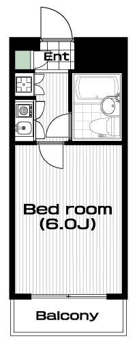 千歳船橋駅の賃貸 49,000円 間取り図