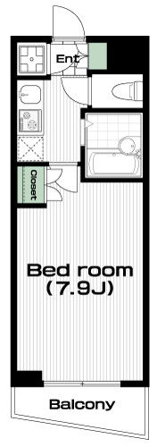 国分寺駅の賃貸 69,000円 間取り図