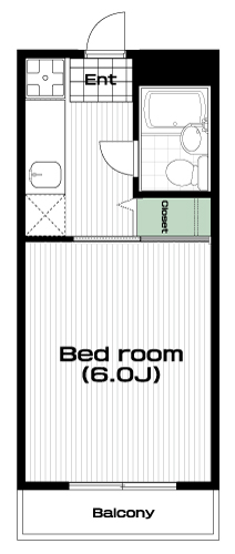 南大沢駅の賃貸 32,000円 間取り図