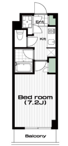 二子玉川駅の賃貸 68,000円 間取り図