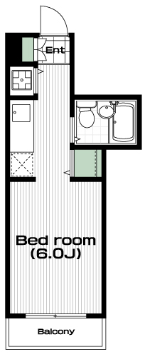 国分寺駅の賃貸 54,000円 間取り図