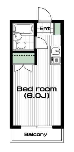 南与野駅の賃貸 33,000円 間取り図