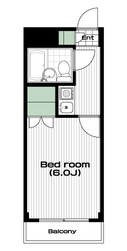 練馬駅の賃貸 54,000円 間取り図