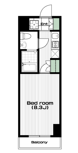 北戸田駅の賃貸 60,500円 間取り図
