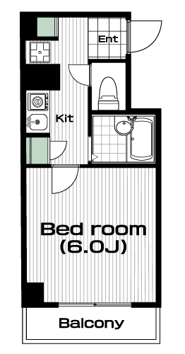 渋谷駅の賃貸 104,000円 間取り図