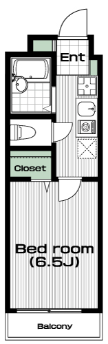 久米川駅の賃貸 59,000円 間取り図