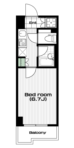 練馬駅の賃貸 78,000円 間取り図